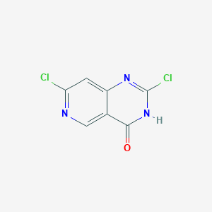 molecular formula C7H3Cl2N3O B13671707 2,7-Dichloropyrido[4,3-d]pyrimidin-4-ol 