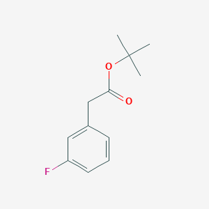 molecular formula C12H15FO2 B13671718 tert-Butyl 2-(3-fluorophenyl)acetate 