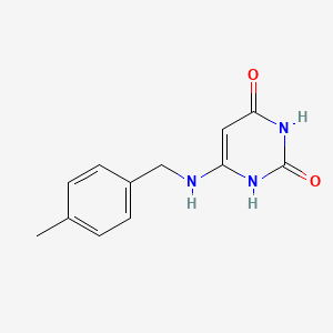 molecular formula C12H13N3O2 B1367174 6-((4-methylbenzyl)amino)pyrimidine-2,4(1H,3H)-dione 