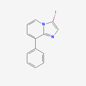 molecular formula C13H9IN2 B13671744 3-Iodo-8-phenylimidazo[1,2-a]pyridine 