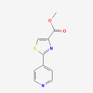 molecular formula C10H8N2O2S B13671756 Methyl 2-(4-Pyridyl)thiazole-4-carboxylate 