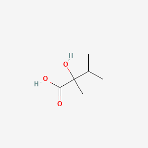 molecular formula C6H12O3 B1367179 2-Hydroxy-2,3-dimethylbutanoic acid CAS No. 3639-20-1