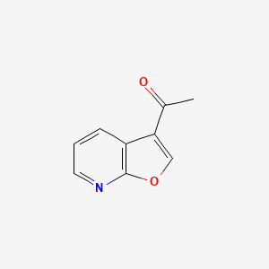 molecular formula C9H7NO2 B13671790 1-(Furo[2,3-b]pyridin-3-yl)ethanone 