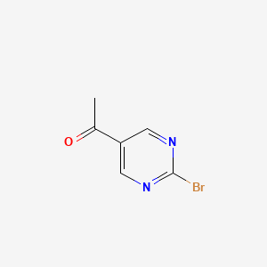 molecular formula C6H5BrN2O B13671793 1-(2-Bromopyrimidin-5-yl)ethanone 