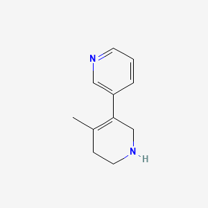 molecular formula C11H14N2 B13671803 4-Methyl-1,2,5,6-tetrahydro-3,3'-bipyridine 