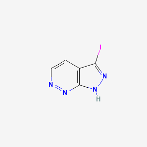 molecular formula C5H3IN4 B13671809 3-Iodo-1H-pyrazolo[3,4-c]pyridazine 