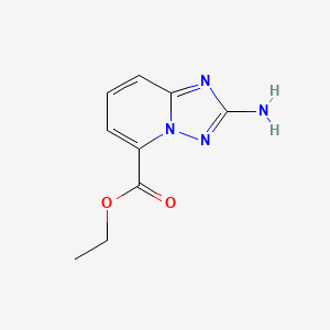 molecular formula C9H10N4O2 B13671811 Ethyl 2-amino-[1,2,4]triazolo[1,5-a]pyridine-5-carboxylate 