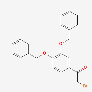 molecular formula C22H19BrO3 B1367185 3,4-Dibenzyloxyphenacyl bromide 
