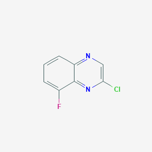 molecular formula C8H4ClFN2 B1367189 2-Chloro-8-fluoroquinoxaline CAS No. 55687-10-0