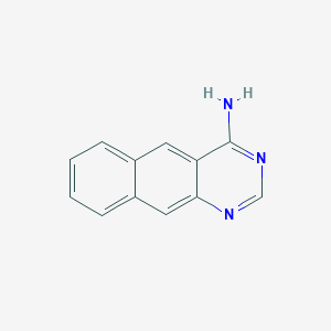 molecular formula C12H9N3 B13671898 Benzo[g]quinazolin-4-amine 