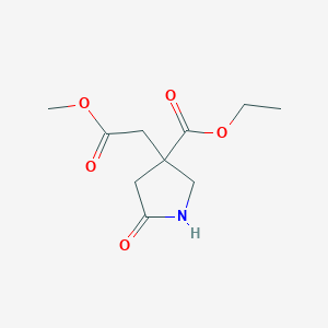 Ethyl 3-(2-methoxy-2-oxoethyl)-5-oxo-3-pyrrolidinecarboxylate