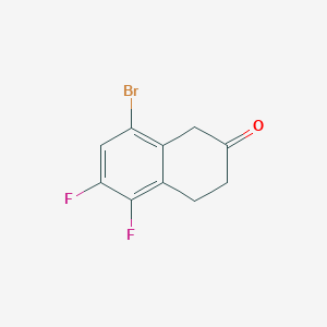 molecular formula C10H7BrF2O B13671944 8-Bromo-5,6-difluoro-3,4-dihydronaphthalen-2(1H)-one 