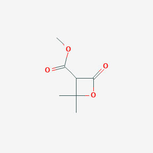 molecular formula C7H10O4 B13671964 Methyl 2,2-dimethyl-4-oxooxetane-3-carboxylate 