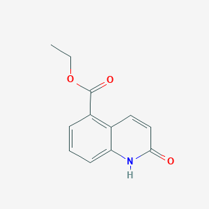 molecular formula C12H11NO3 B13671985 Ethyl 2-oxo-1,2-dihydroquinoline-5-carboxylate 