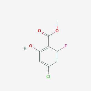 molecular formula C8H6ClFO3 B13672009 Methyl 4-chloro-2-fluoro-6-hydroxybenzoate 