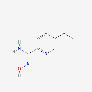 molecular formula C9H13N3O B13672045 N-Hydroxy-5-isopropylpicolinimidamide 
