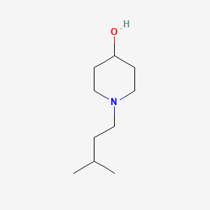molecular formula C10H21NO B1367212 1-(3-Methylbutyl)piperidin-4-ol 