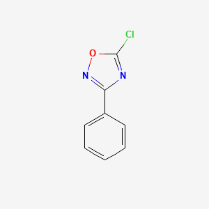 molecular formula C8H5ClN2O B1367215 5-Chloro-3-phenyl-1,2,4-oxadiazole CAS No. 827-44-1