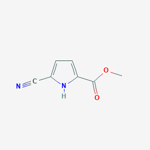 molecular formula C7H6N2O2 B1367216 Methyl 5-cyano-1H-pyrrole-2-carboxylate CAS No. 937-19-9