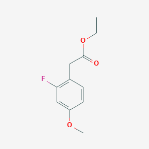 molecular formula C11H13FO3 B13672167 Ethyl 2-(2-fluoro-4-methoxyphenyl)acetate 