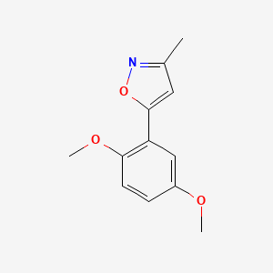 molecular formula C12H13NO3 B13672170 5-(2,5-Dimethoxyphenyl)-3-methylisoxazole 