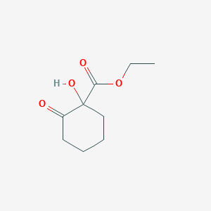 molecular formula C9H14O4 B13672176 Ethyl 1-hydroxy-2-oxocyclohexane-1-carboxylate CAS No. 6308-90-3