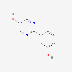molecular formula C10H8N2O2 B13672203 2-(3-Hydroxyphenyl)pyrimidin-5-ol 