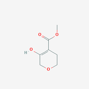 molecular formula C7H10O4 B13672204 Methyl 5-hydroxy-3,6-dihydro-2H-pyran-4-carboxylate 