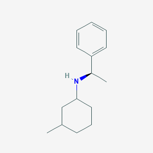 3-methyl-N-[(1R)-1-phenylethyl]cyclohexan-1-amine