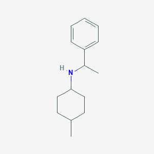 molecular formula C15H23N B1367222 4-methyl-N-(1-phenylethyl)cyclohexan-1-amine 