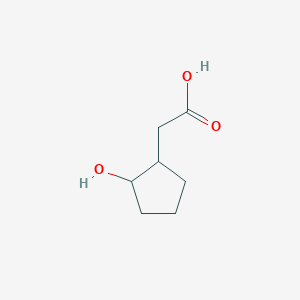 molecular formula C7H12O3 B1367224 2-(2-Hydroxycyclopentyl)acetic acid 