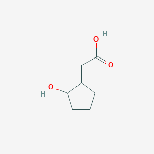 molecular formula C7H12O3 B1367224 2-Hydroxycyclopentylacetic acid 