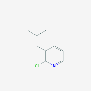 molecular formula C9H12ClN B13672262 2-Chloro-3-isobutylpyridine 