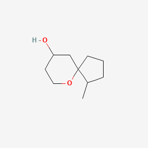 molecular formula C10H18O2 B13672333 1-Methyl-6-oxaspiro[4.5]decan-9-ol 