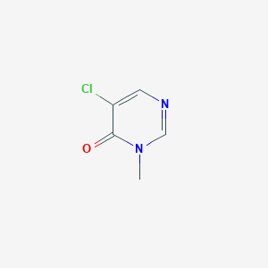 molecular formula C5H5ClN2O B13672337 5-Chloro-3-methylpyrimidin-4(3H)-one 