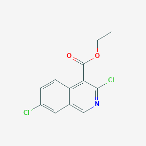 molecular formula C12H9Cl2NO2 B13672340 Ethyl 3,7-dichloroisoquinoline-4-carboxylate 