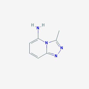 molecular formula C7H8N4 B13672357 3-Methyl-[1,2,4]triazolo[4,3-a]pyridin-5-amine 