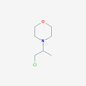molecular formula C7H14ClNO B1367239 4-(1-Chloropropan-2-yl)morpholine CAS No. 76191-26-9