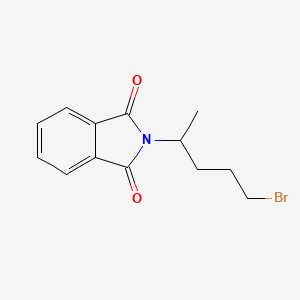 molecular formula C13H14BrNO2 B1367241 2-(5-Bromopentan-2-yl)isoindoline-1,3-dione CAS No. 58554-66-8
