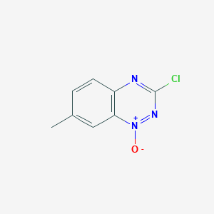 molecular formula C8H6ClN3O B1367242 1,2,4-Benzotriazine, 3-chloro-7-methyl-, 1-oxide CAS No. 54448-50-9