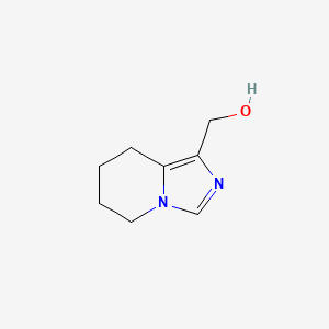 molecular formula C8H12N2O B1367246 (5,6,7,8-Tetrahydroimidazo[1,5-a]pyridin-1-yl)methanol 