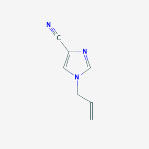 molecular formula C7H7N3 B13672488 1-Allyl-1H-imidazole-4-carbonitrile 