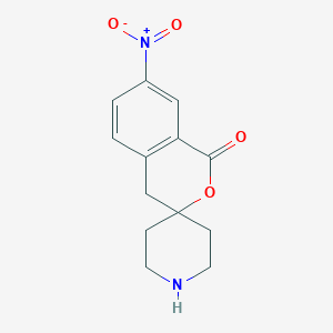molecular formula C13H14N2O4 B13672529 7-Nitrospiro[isochromane-3,4'-piperidin]-1-one 