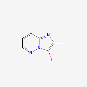 molecular formula C7H6IN3 B13672532 3-Iodo-2-methylimidazo[1,2-b]pyridazine 