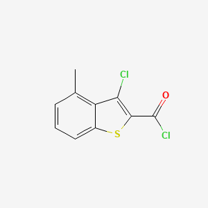 molecular formula C10H6Cl2OS B1367255 3-氯-4-甲基-1-苯并噻吩-2-甲酰氯 CAS No. 84258-80-0
