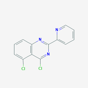 molecular formula C13H7Cl2N3 B13672581 4,5-Dichloro-2-(pyridin-2-yl)quinazoline 