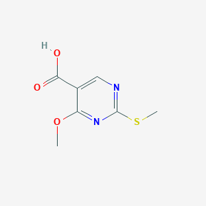 molecular formula C7H8N2O3S B1367260 4-Methoxy-2-(methylthio)-5-pyrimidinecarboxylic acid CAS No. 84332-06-9