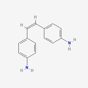 molecular formula C14H14N2 B13672614 (Z)-4,4'-(Ethene-1,2-diyl)dianiline CAS No. 34321-29-4