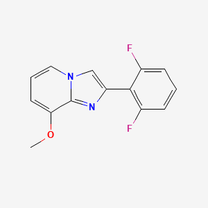 molecular formula C14H10F2N2O B13672642 2-(2,6-Difluorophenyl)-8-methoxyimidazo[1,2-a]pyridine 