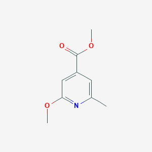 molecular formula C9H11NO3 B13672682 Methyl 2-methoxy-6-methylisonicotinate 